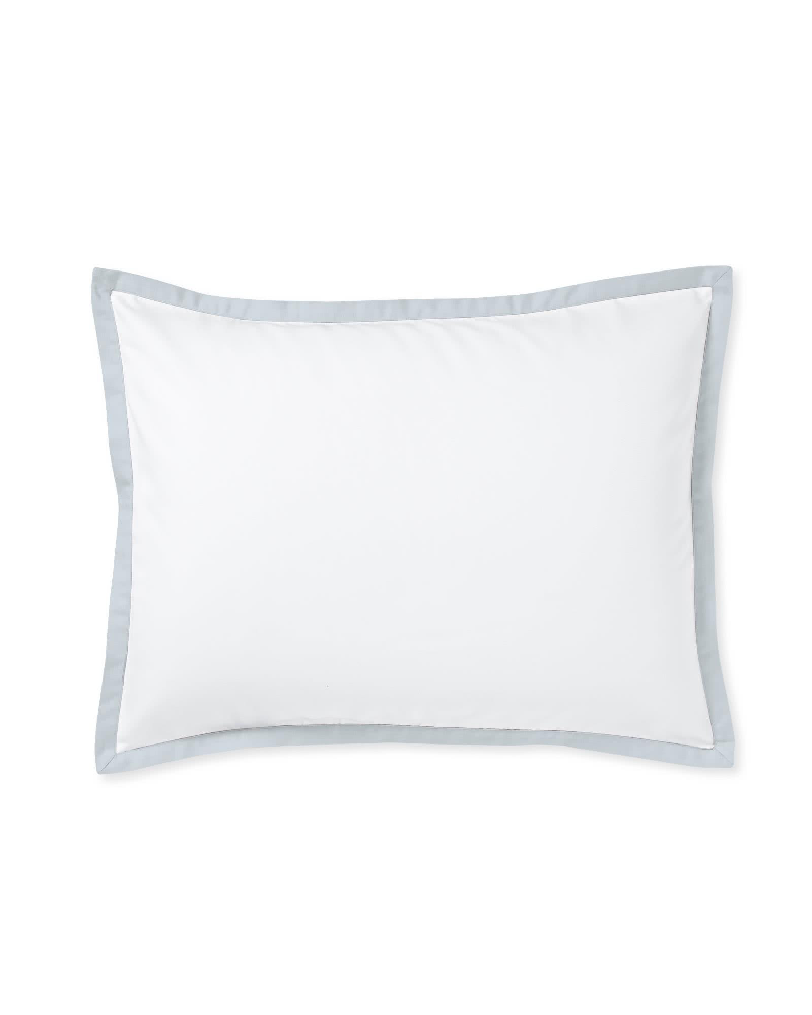 Border Frame Sateen Sham | Serena & Lily | Serena and Lily