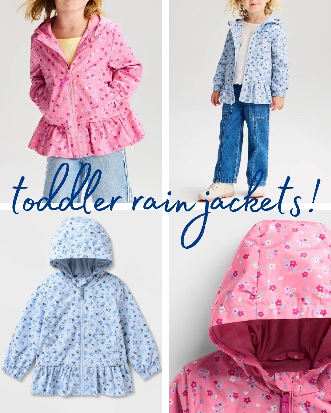 The sweetest peplum toddler rain jackets!!

#LTKKids