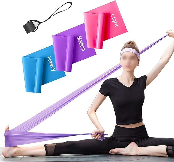 Resistance Bands Set, 3 Pack Professional Latex Elastic Bands for Home or Gym Upper & Lower Body ... | Amazon (US)