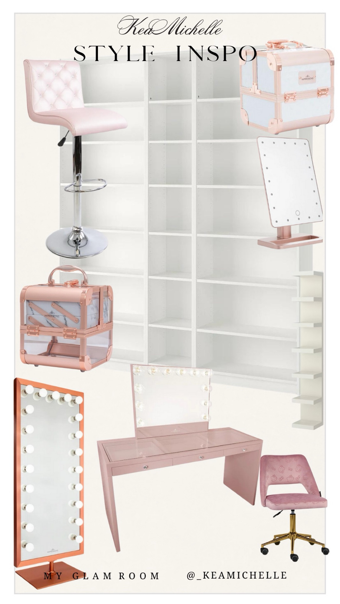 Glam Room Inspo from a Rose Gold / Pink lover 

Make sure to check out the wayfair sale ✨

#LTKBeauty #LTKHome #LTKSaleAlert