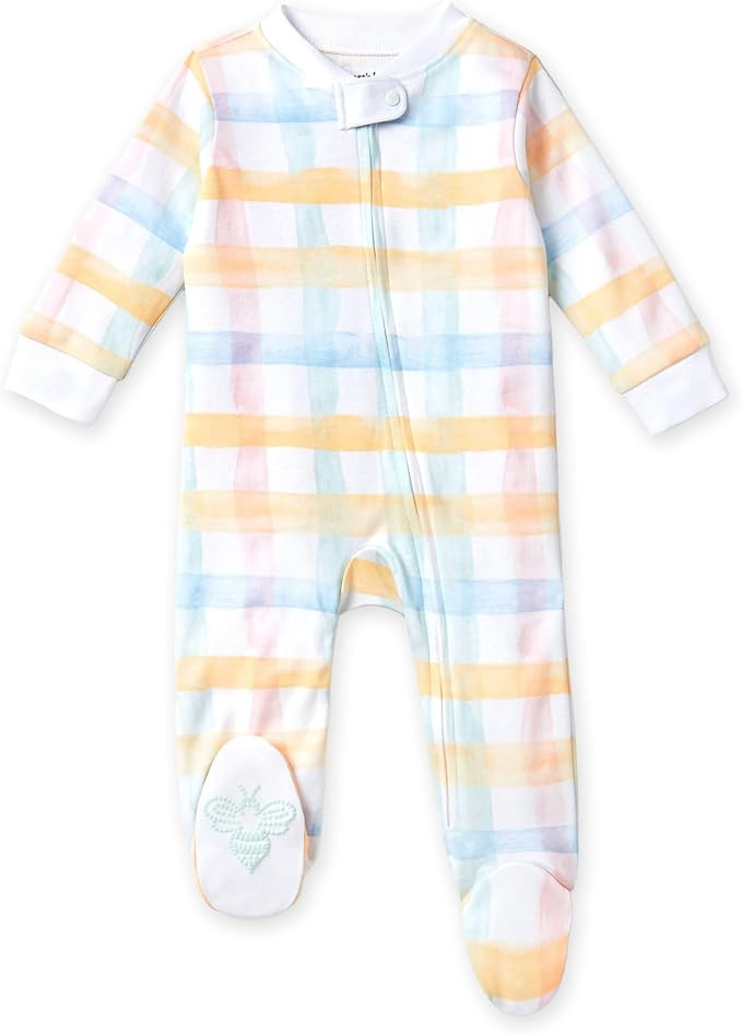 Burt's Bees Baby Baby Girls' Sleep and Play Pajamas, 100% Organic Cotton One-Piece Romper Jumpsui... | Amazon (US)