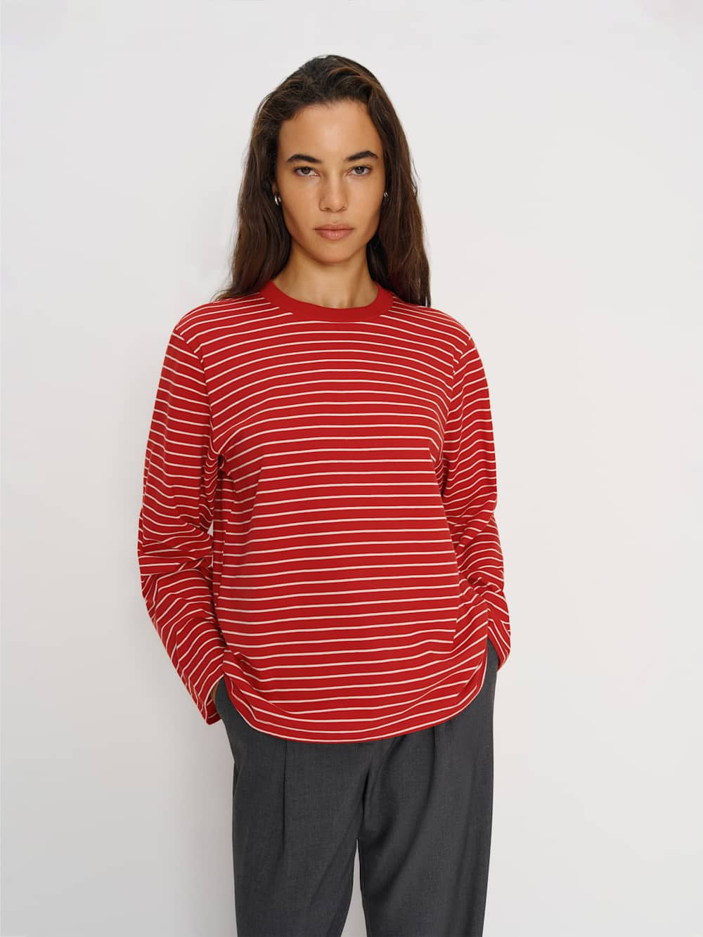 Asher Oversized Long Sleeve Tee | Reformation (Global)