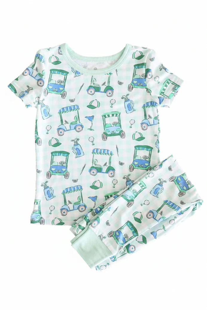 Birdie Babes Two Piece Pajama Set | Green | Caden Lane