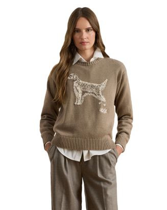 Ralph Lauren Intarsia Knit Dog Sweater  | Bloomingdale's Women All Women | Bloomingdale's (US)