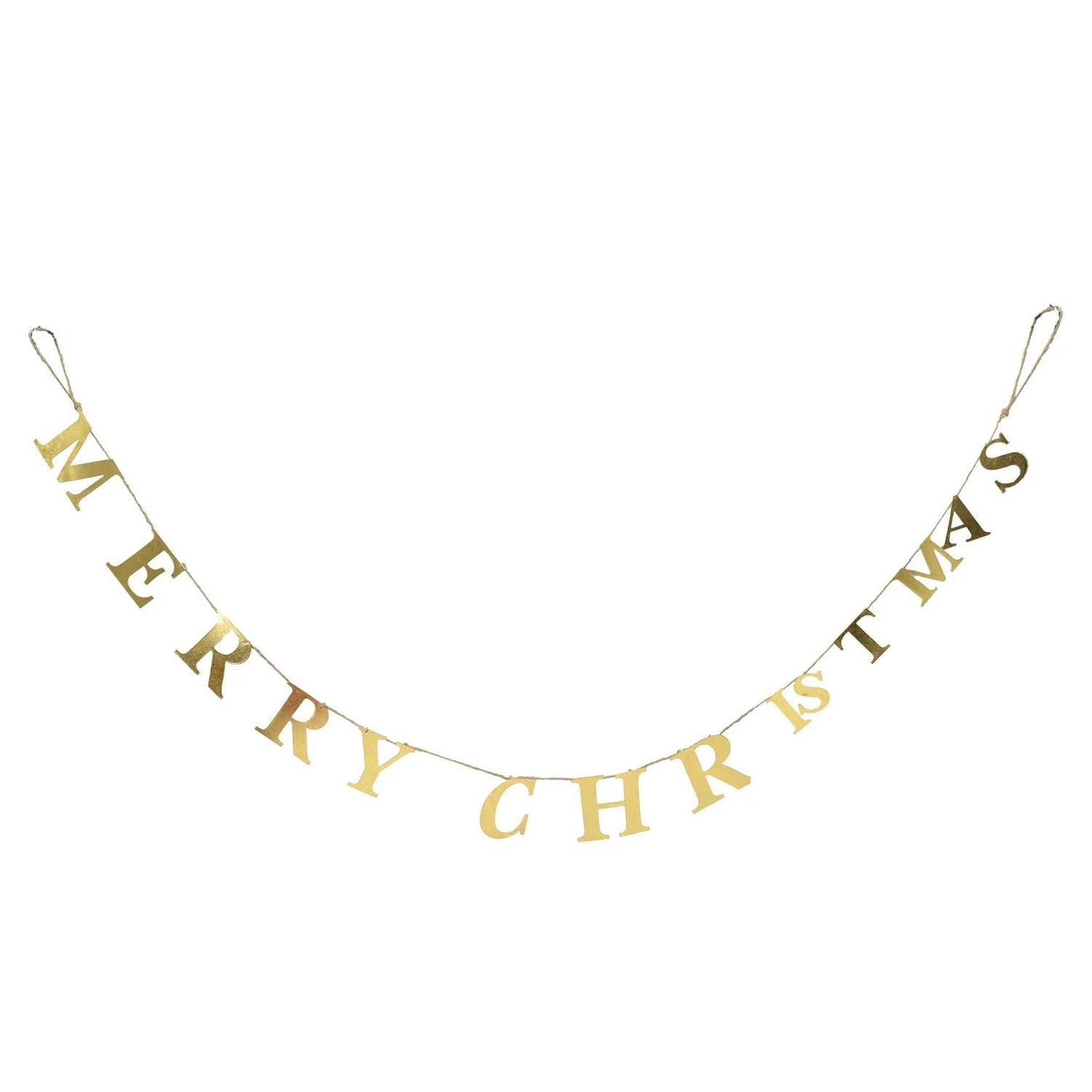 FRAÎCHE Holiday Gold "Merry Christmas" Hanging Letters Garland | Walmart (CA)