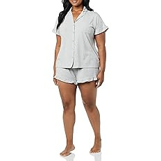Amazon Essentials Women's Cotton Modal Short Pajama Set | Amazon (US)