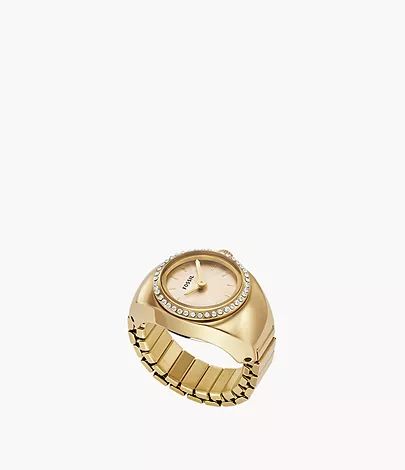 Watch Ring Two-Hand Gold-Tone Stainless Steel | Fossil (US)