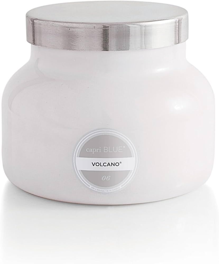 Amazon.com: Capri Blue Volcano Candle – White Signature Jar Candle-Large Candle with Soy Wax Bl... | Amazon (US)