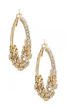 Amber Sceats Detail Hoop Earring in Gold from Revolve.com | Revolve Clothing (Global)