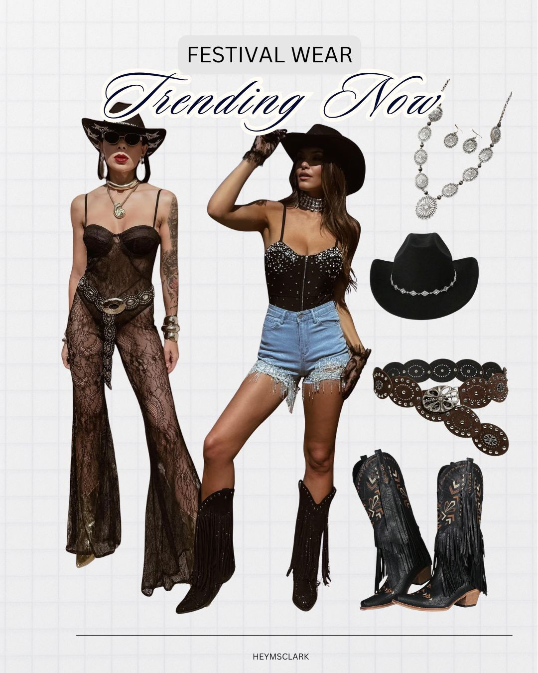 Boho Western is THE trend of the season for festival wear. I love this Gypsy Tale pieces combined with fringe boots and a lovely hat. Sexy and Sassy for the win.  

 #LTKFestival #LTKOver40 #LTKTravel