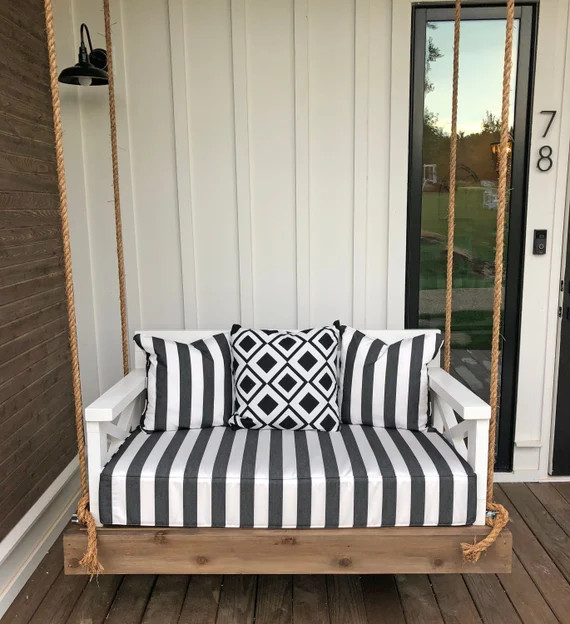Sunbrella Daybed Custom Cushion / Mattress - Twin Bed Size - Porch Swing / Swing Bed - Outdoor Fa... | Etsy (US)