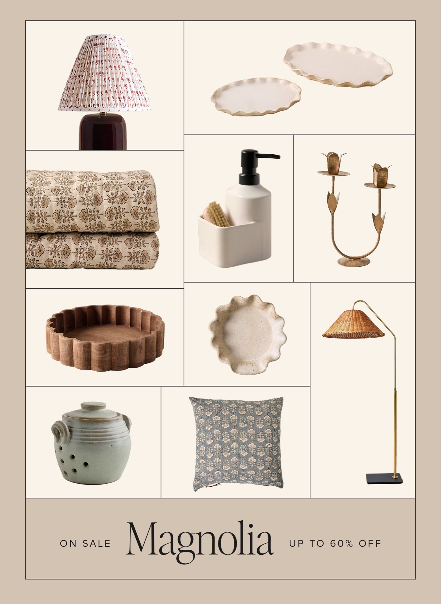 up to 60% off at magnolia! I want it all 😍

#LTKSaleAlert #LTKStyleTip #LTKHome