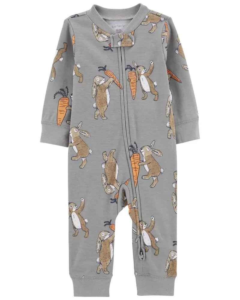 Easter Bunny 2-Way Zip Footless Sleep & Play | Carter's