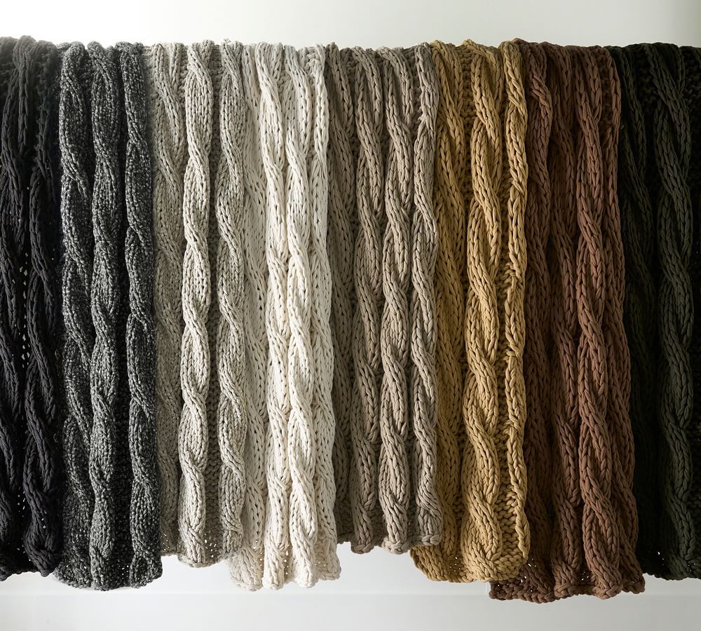 Colossal Handknit Throws | Pottery Barn (US)