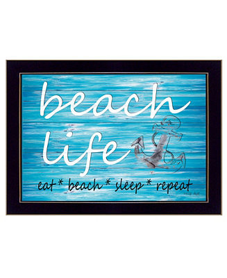 Trendy Décor 4U Trendy Decor 4U Beach Life By Cindy Jacobs, Printed Wall Art, Ready to hang Coll... | Macy's