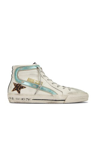 Golden Goose Slide Sneaker in White, Ice, Beige, Brown Leopard, Black, & Mint from Revolve.com | Revolve Clothing (Global)