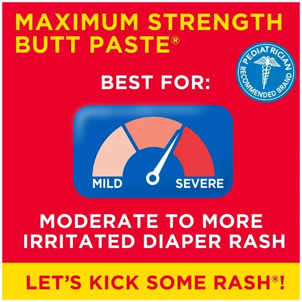 Boudreaux's Butt Paste Maximum Strength, Baby Diaper Rash Cream, Ointment, 14 oz Flip-Top | Walmart (US)