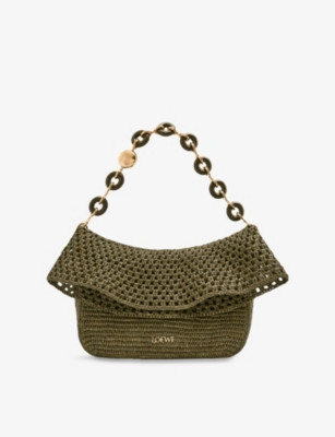 LOEWE - Loewe x Paula's Ibiza Ola Medium Raffia Shoulder Bag | Selfridges.com | Selfridges