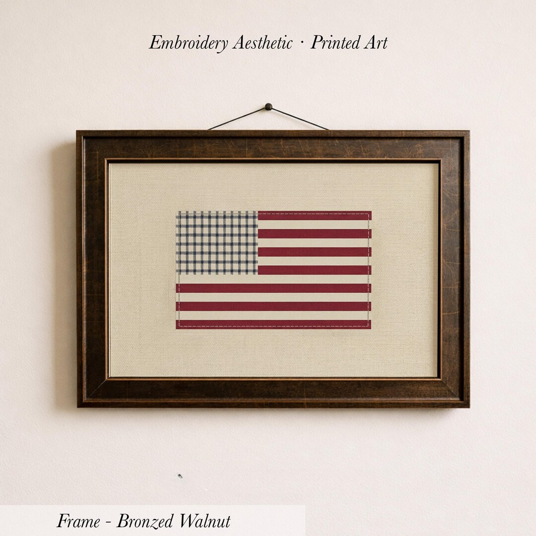 American Flag Print ∙ Vintage Boy Room Art ∙ 1951 - Etsy | Etsy (US)