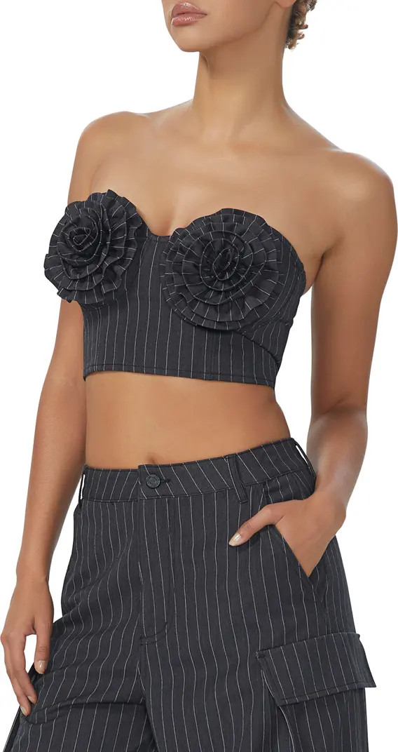 Kiki Stripe Crop Corset Top | Nordstrom Rack
