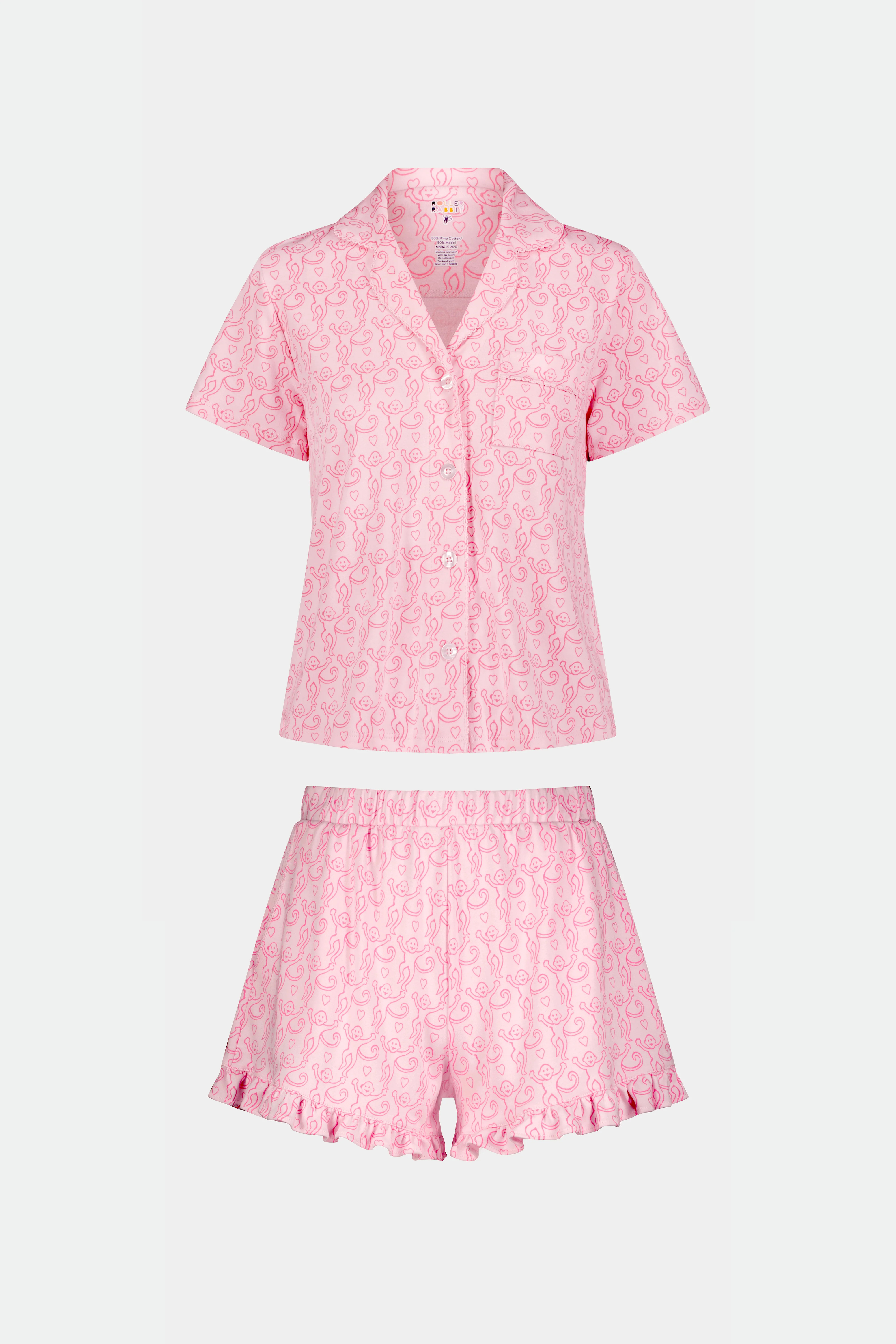 Lovely Monkey Wyatt Polo Pajamas | Roller Rabbit