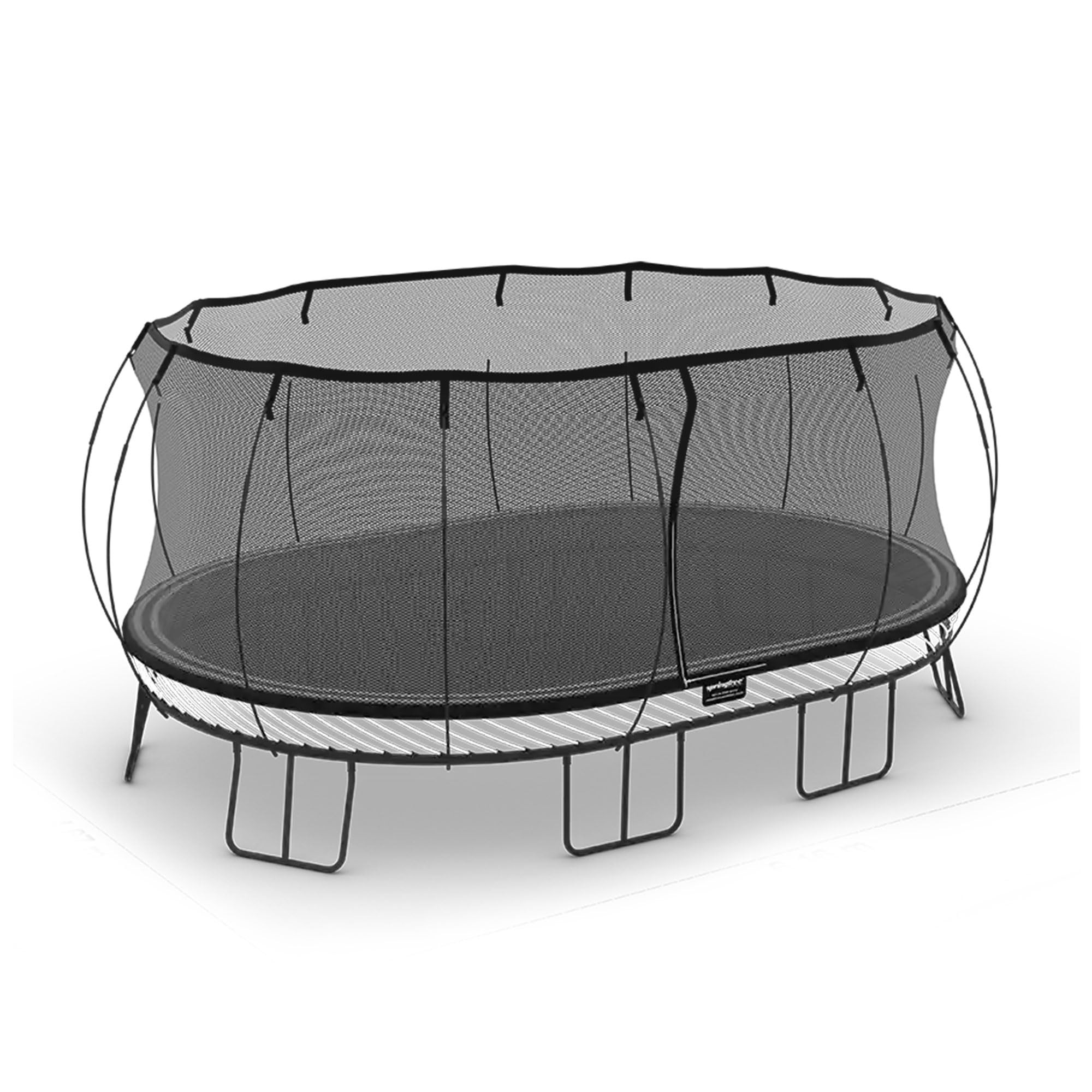 Springfree Oval Outdoor Backyard Trampoline w/Safety Flexi Net Enclosure & Soft Edge Mat - Spring... | Amazon (US)