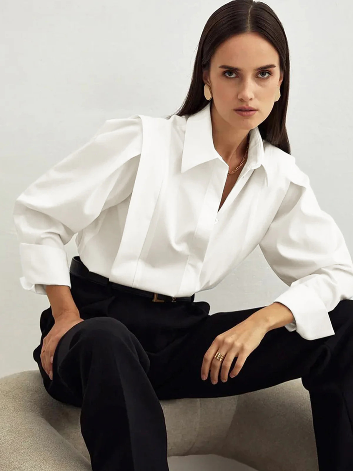Oversized Button Down Shirt | Commense