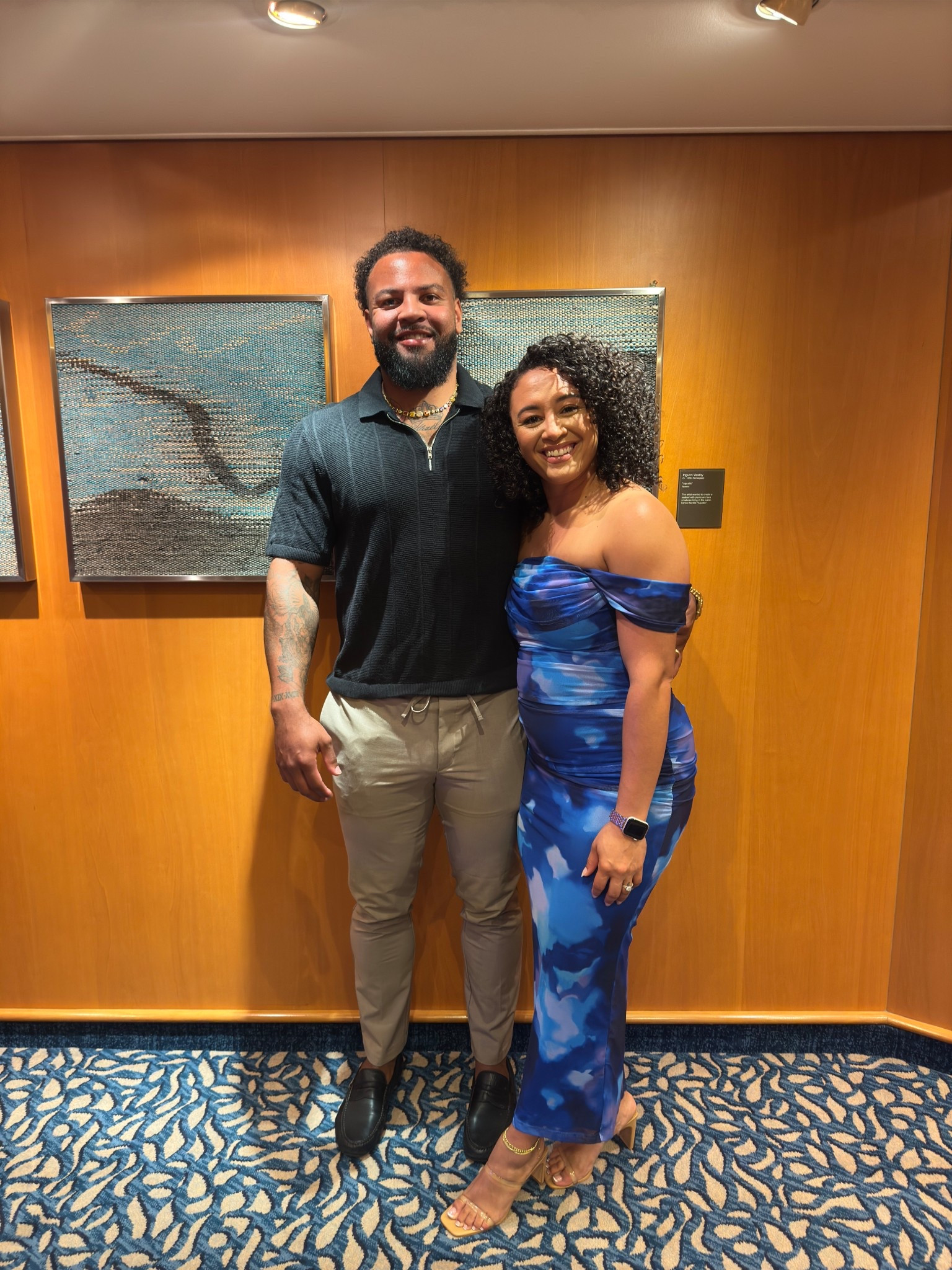 Wearing a medium in this amazon dress very stretchy mesh material 