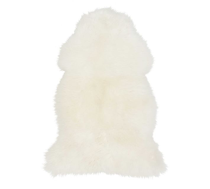Single-Pelt Sheepskin Rug, 2x3', Ivory | Pottery Barn (US)