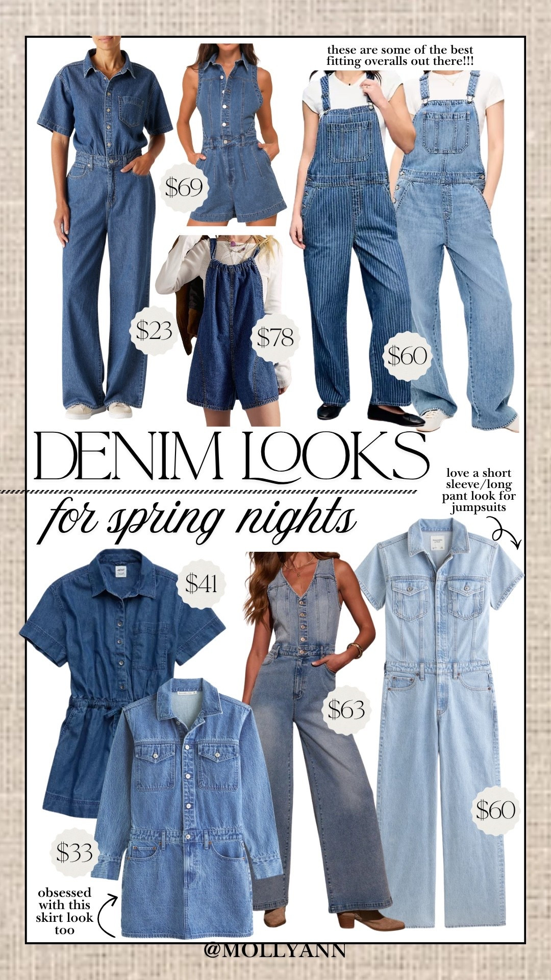 Denim jumpsuits for spring into summer!!

#LTKSeasonal #LTKTall #LTKootd