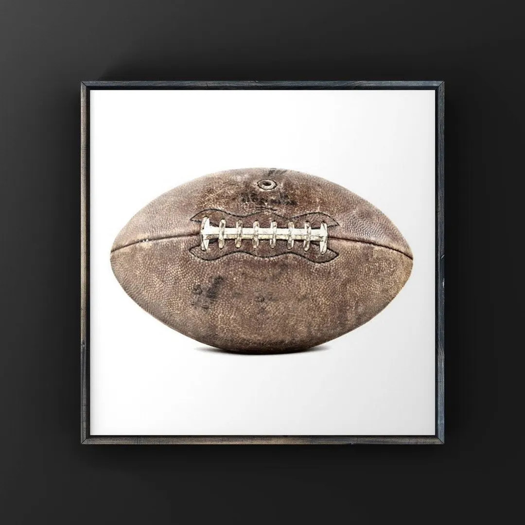 Vintage Football on White Photo Print,decorating Ideas, Wall Decor, Wall Art, Kids Room, Nursery ... | Etsy (US)