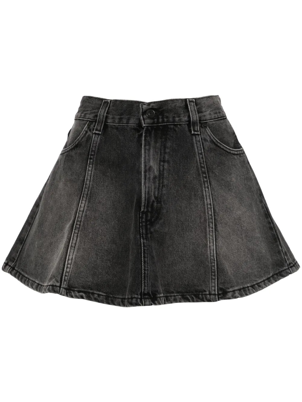 Haikure Margaux Denim Skirt | Black | FARFETCH | Farfetch Global