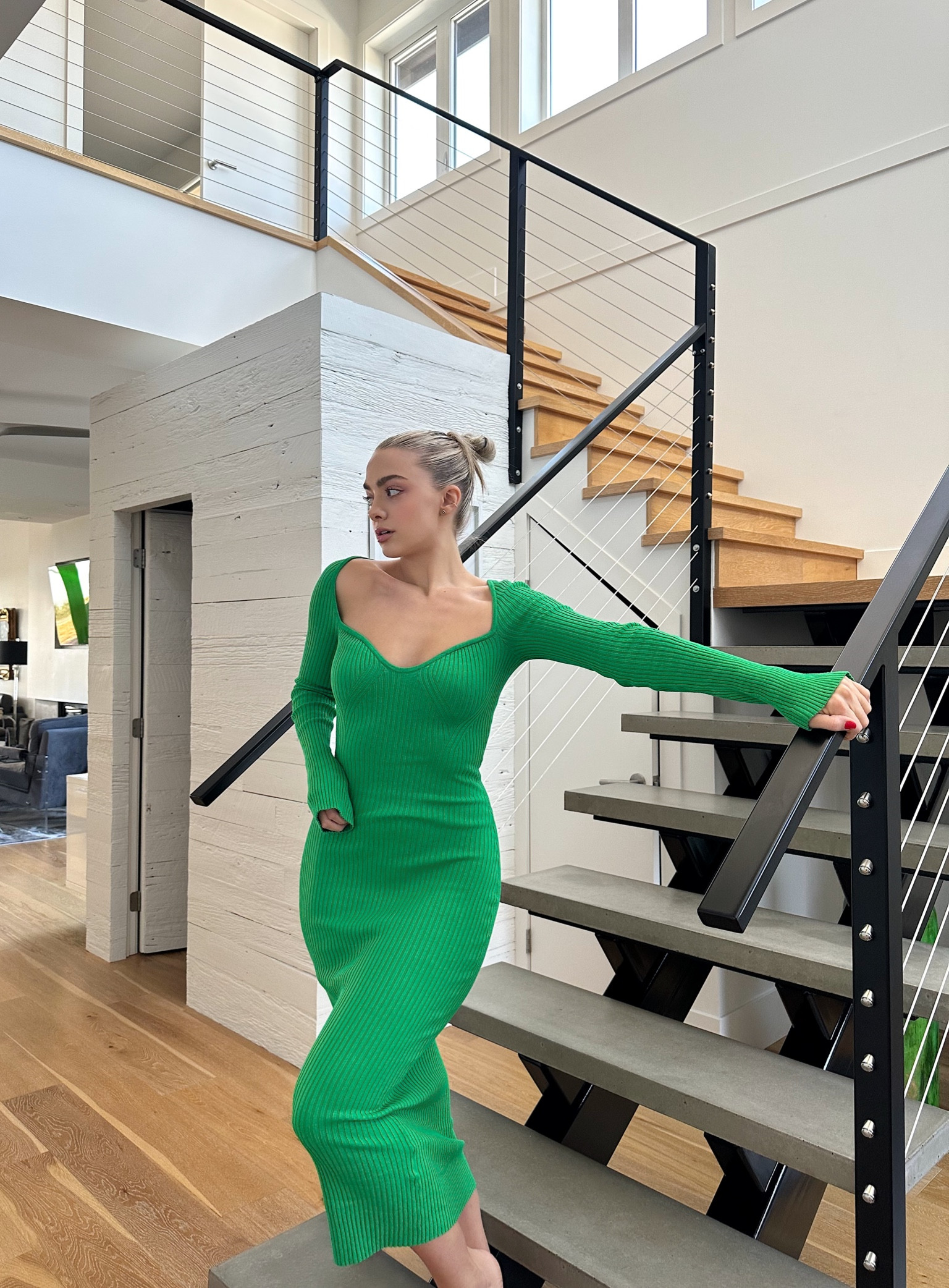 Ready for spring 💚 obsessed with this knit dress I bought last month at H&M

#LTKunder50 #LTKstyletip #LTKunder100