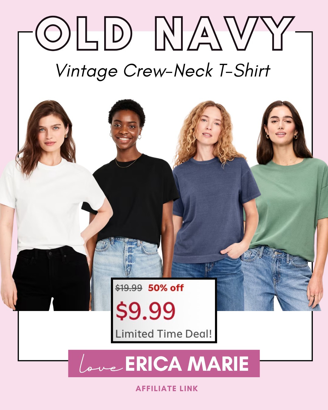You really can’t have too many good basics, and this Vintage Crew-Neck T-Shirt is one of those easy everyday staples worth grabbing. I t looks soft, comfortable, and easy to style, it’s the kind of tee that goes with everything! old navy, crew neck tee, casual style, basic shirt 

 #LTKootd #LTKSaleAlert #LTKMidsize