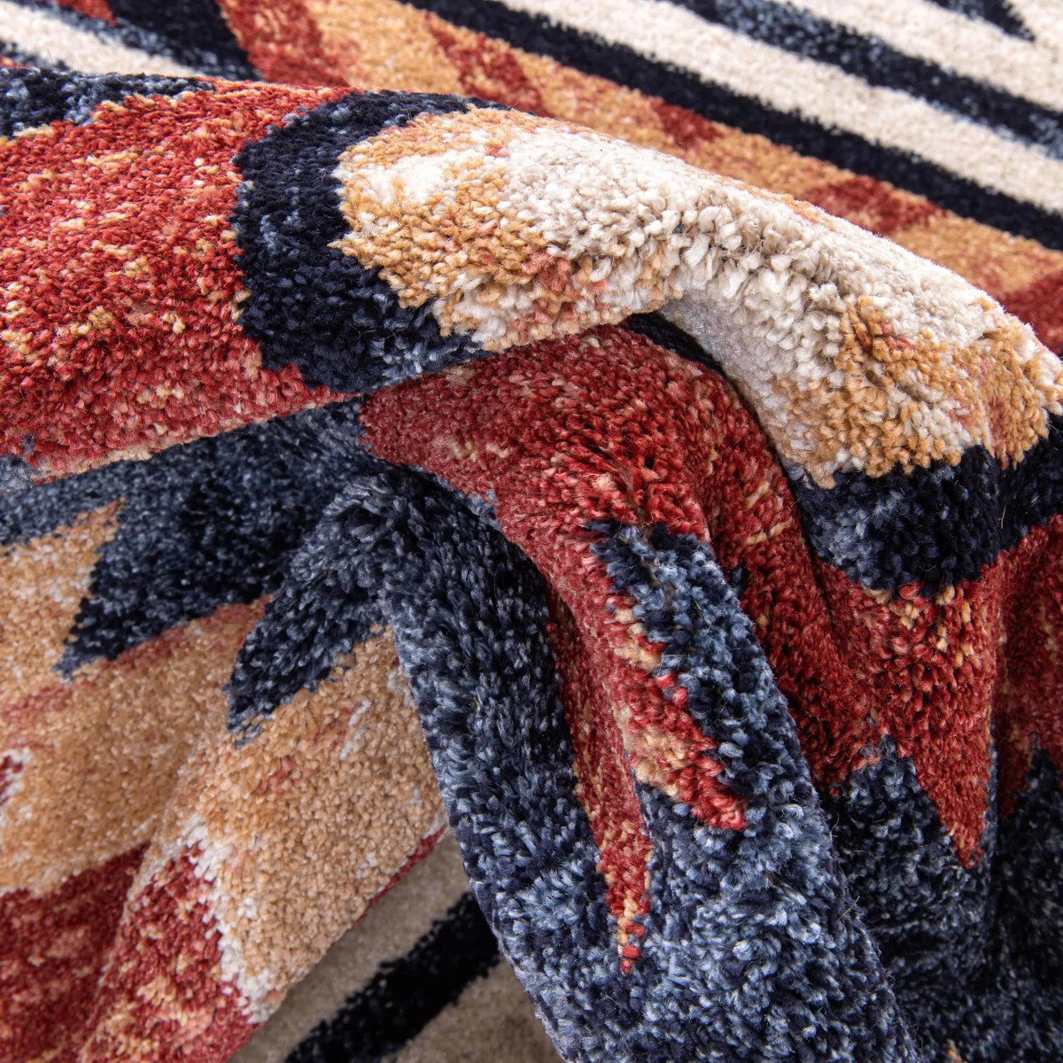 Well Woven Jamyn Lea Crimson Traditional Southwestern Tribal Red/Blue Rug | Wayfair North America