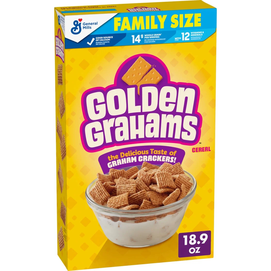 Golden Grahams Breakfast Cereal, Graham Cracker Taste, Family Size, 18.9 oz | Walmart (US)