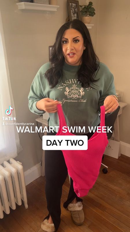 Wearing an XL in this Walmart swimsuit but it’s very stretchy, I definitely could have done a large! 

#LTKunder50 #LTKswim #LTKSeasonal