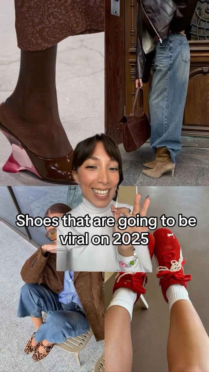 Sorry for the delay but my microphone 🎤 decided to play hide and seek today so had to improvise anywayyyy here’s my viral shoes prediction 🙃 we’re going to be so rich in 2025 ! 

#greenscreen #shoes #fashiontrends #fashiontrend #trendsetter #sneakers #heels

#LTKU #LTKSeasonal #LTKShoeCrush