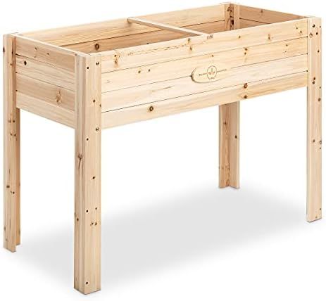 Cedar Raised Planter Box with Legs – Elevated Wood Raised Garden Bed Kit – Grow Herbs and Veg... | Amazon (US)