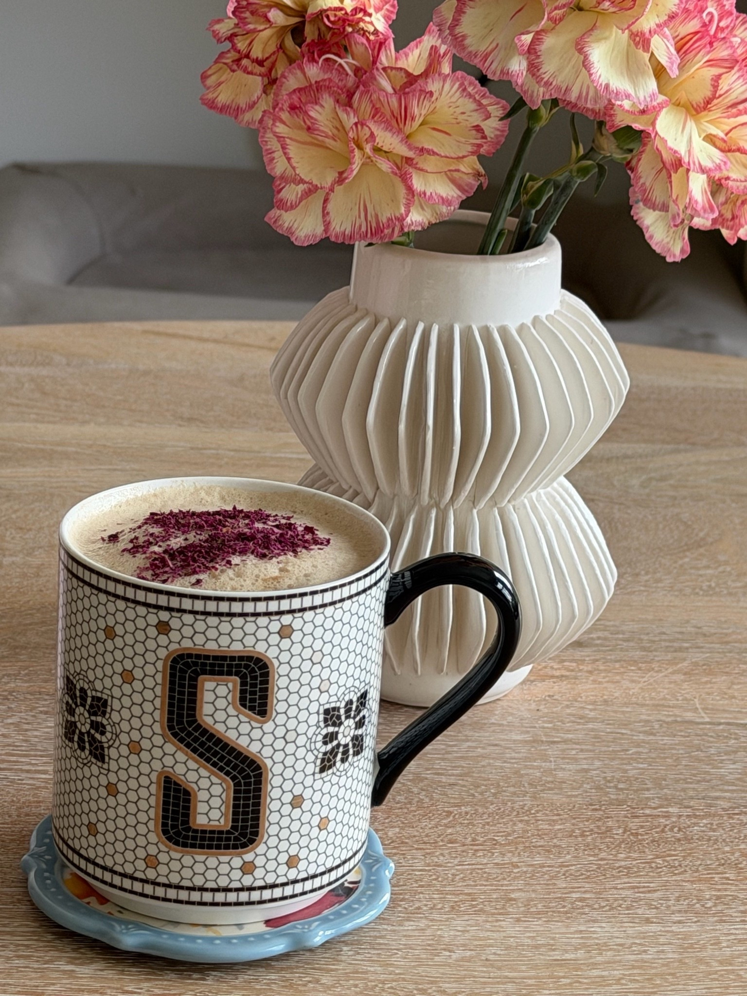 My bistro initial mug for at home lattes!
