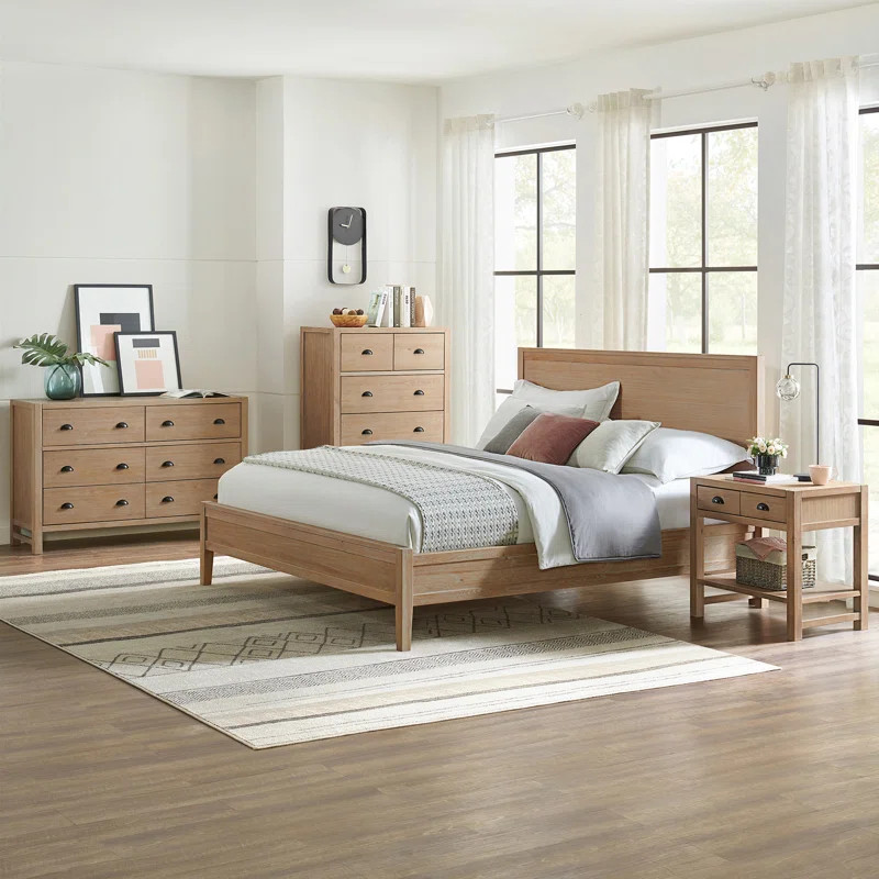 Arden Panel Wood King Bed | Wayfair North America