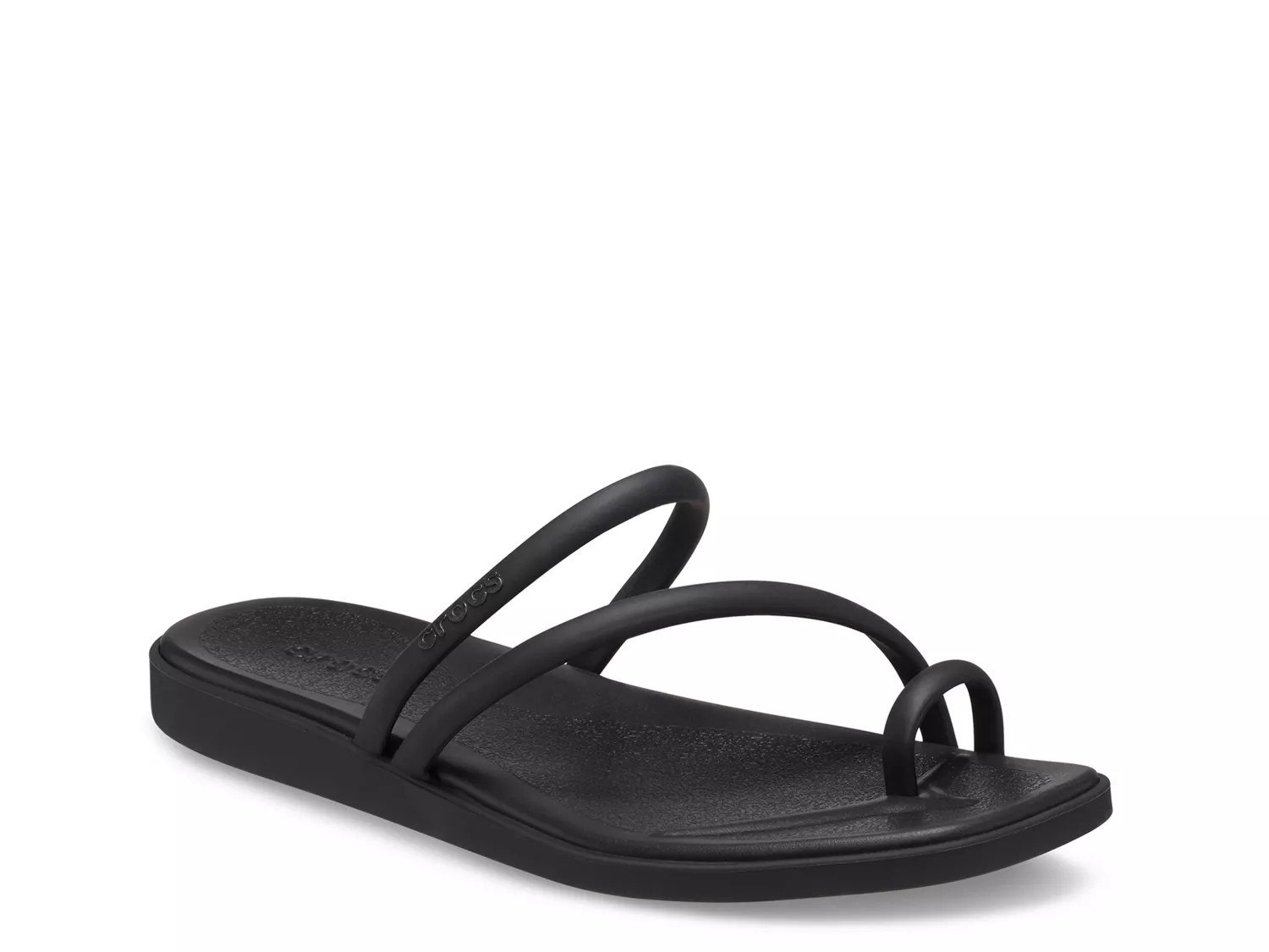 Crocs Miami Toe Loop Sandal | Women's | Black | Size 11 | Sandals | Jelly | DSW