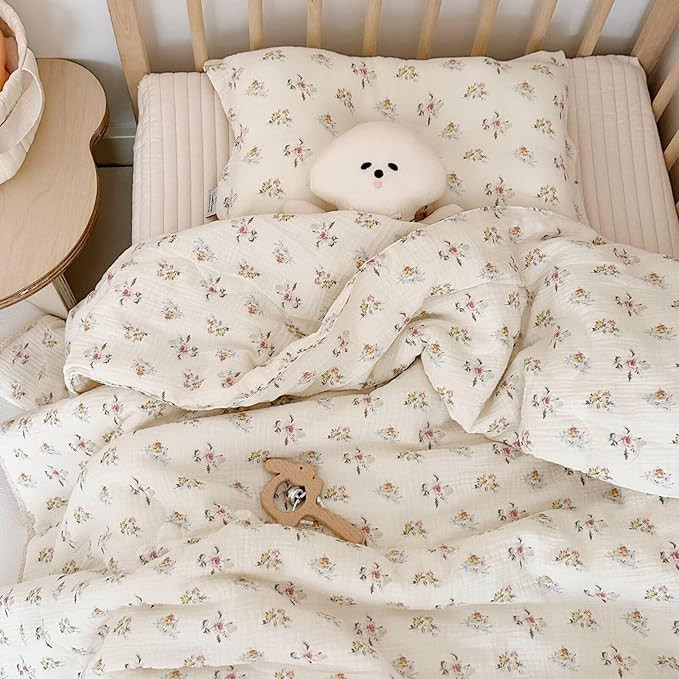 BuLuTu Muslin Nursery Blanket for Toddlers Girls Boys Baby Quilt Soft Cotton Toddler Blanket Crib... | Amazon (US)