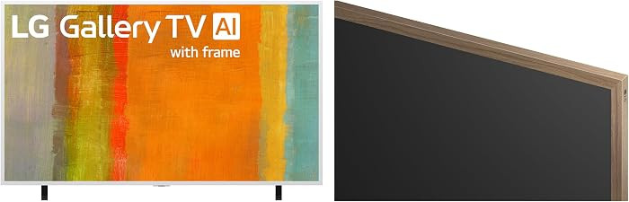 LG 65-Inch Art Gallery TV QNED AI LX7B Series Mini LED Smart TV Bundle with Teak Bezel Natural Wo... | Amazon (US)
