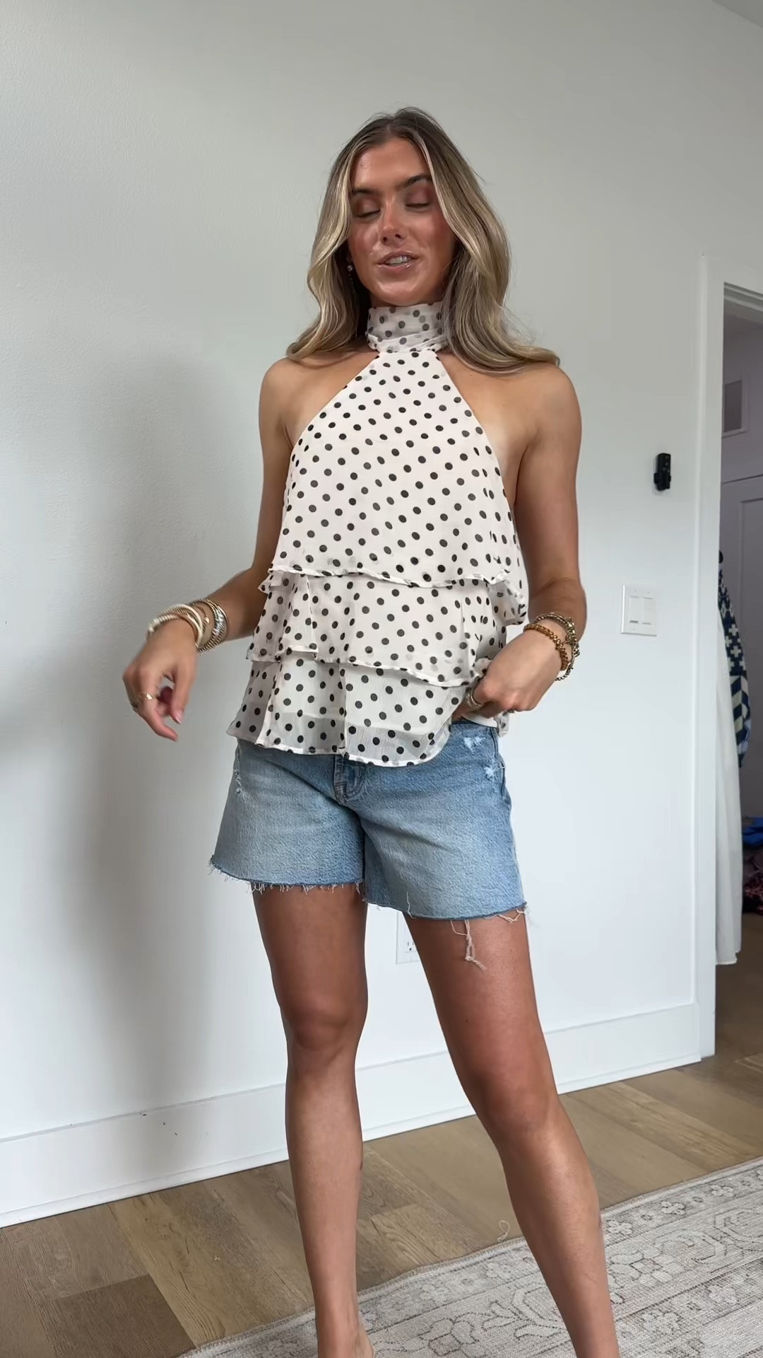 this polka dot halter top is something right out of Zara except it’s from Amazon and on an amazon budget 👏 5’4/s how cute would this be for a going out style top. 

#founditonamazon #amazonfashionfinds #amazonfashion #polkadottop #halternecktop @Amazon Fashion

#LTKdayinmylife #LTKootd #LTKSaleAlert