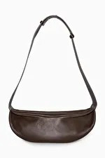 LEATHER CROSSBODY BAG - Dark brown - Bags - COS | COS (US)