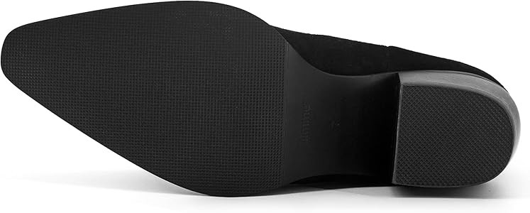 iiimmu Cowgirl Boots Women Knee High Boots Pointed Toe and Block Heel Cowboy Suede Boots with Emb... | Amazon (US)