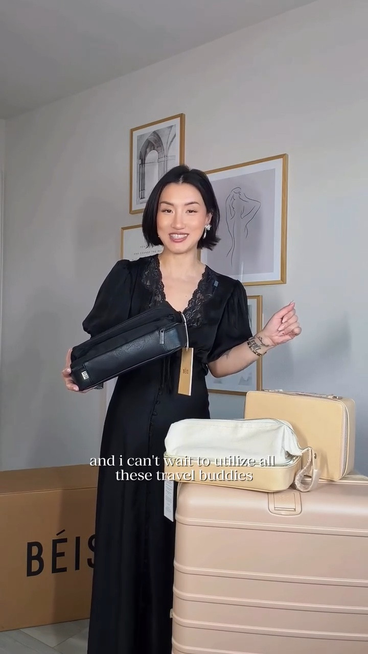 Giving credit where credit is due 🤍✈️ 

Huge thank you to BEIS for sending this beautiful travel bundle just in time for my upcoming Asia trip at the end of March. The timing could not have been more perfect!

I chose the Large Check-In Suitcase in beige, the Dopp Kit toiletry bag, and the Cosmetic Case — and I already know these will get so much use on my travels.

The neutral tone is so chic, and I love having travel pieces that are not only practical but also look polished while you’re on the go.

Safe to say… I can’t wait to pack these for my next trip ✈️

[Gifted but not sponsored]
#travelstyle #travelessentials #beis #travelover40 #packwithme

#LTKTravel #LTKOver40