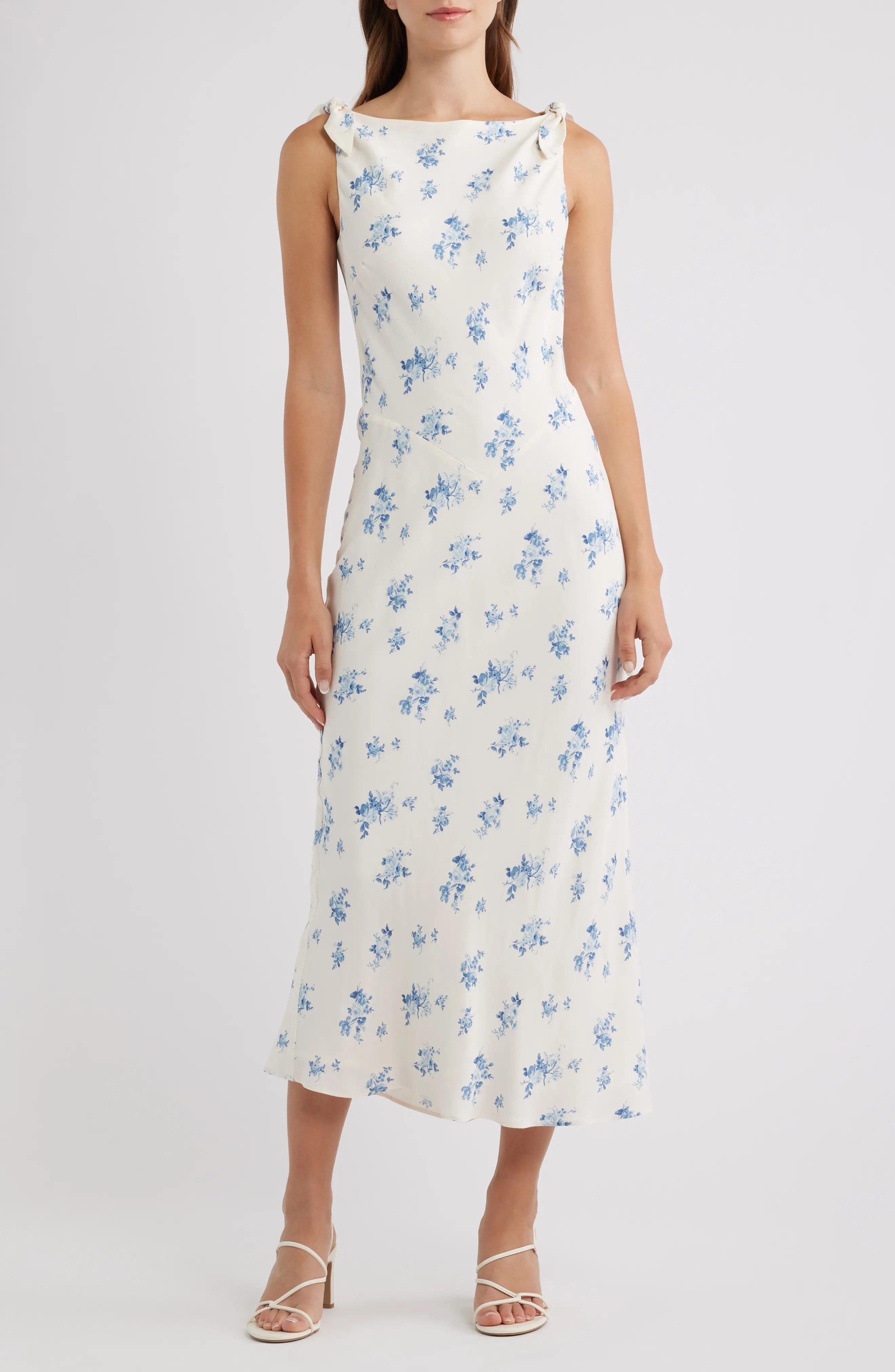 Reformation Sorrel Floral Midi Dress in Delicacy at Nordstrom, Size 0 | Nordstrom