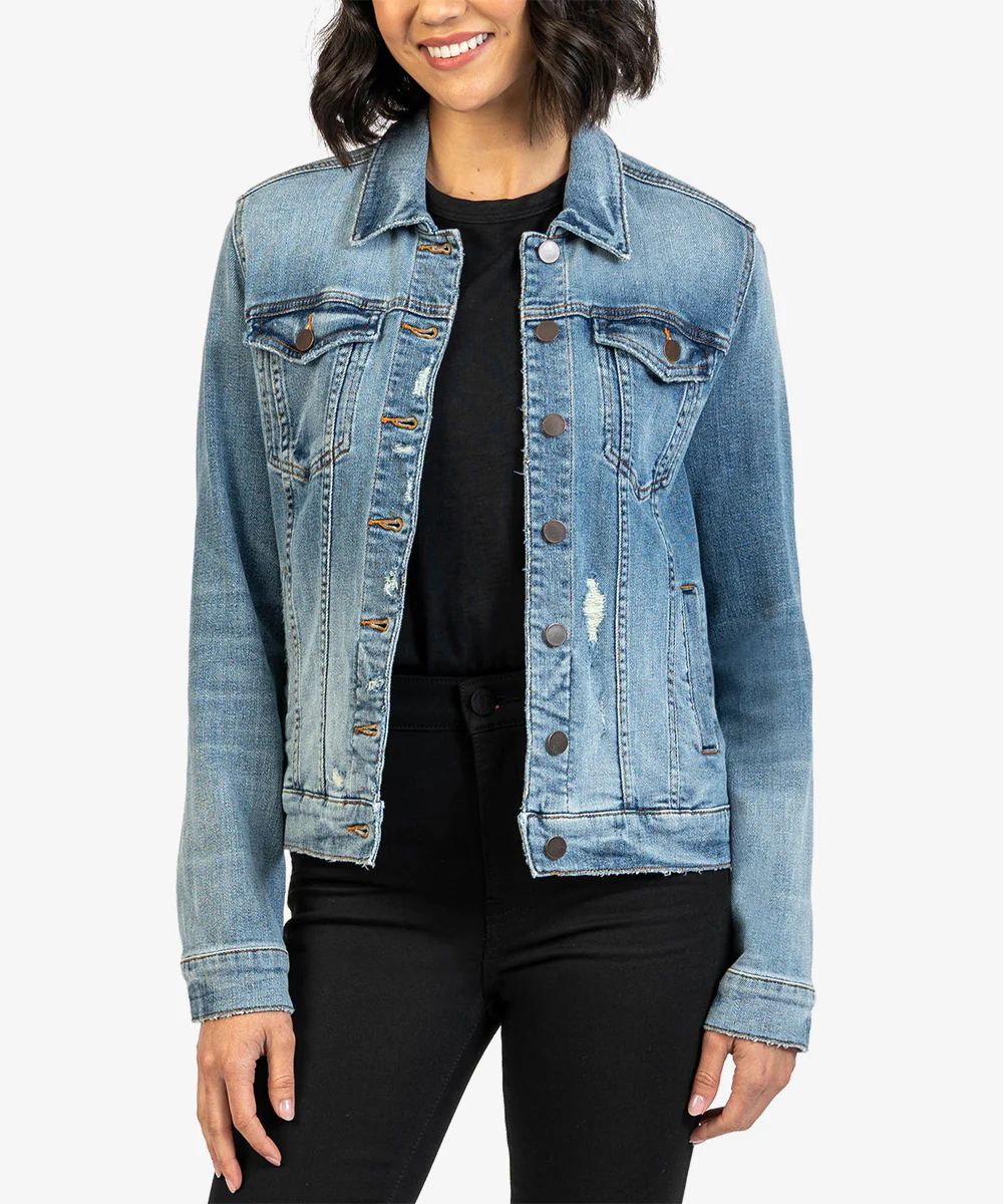 Jacqueline Boyfriend Jacket (Controlled Wash) - Kut from the Kloth | Kut From Kloth